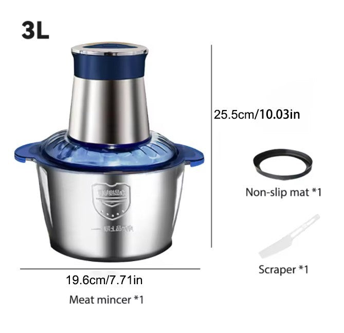 3L Electric Meat Grinder Mincer Mixer Home Blender Food Chopper Processor 300W