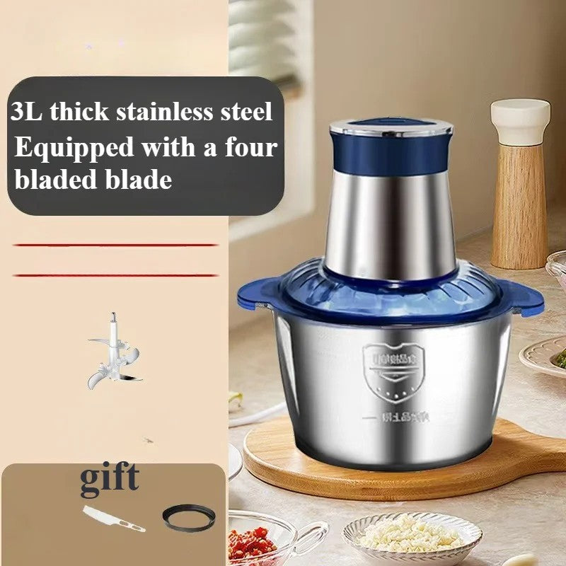 3L Electric Meat Grinder Mincer Mixer Home Blender Food Chopper Processor 300W