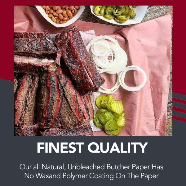 Butcher Paper Roll For Smoking Meat 45X1500cm Of Food Grade Peach Butcher